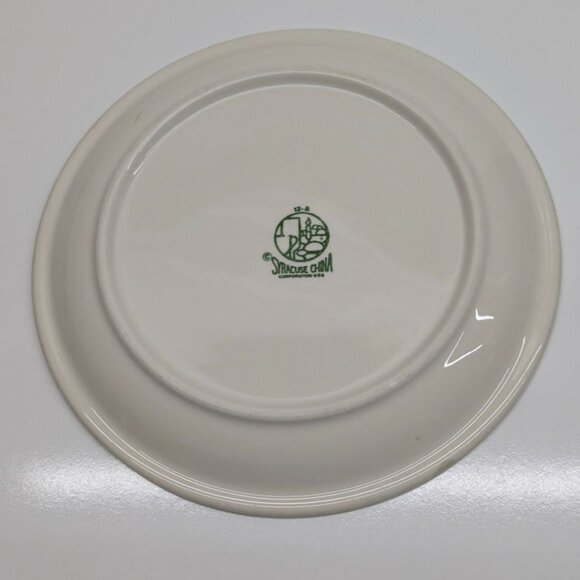 Syracuse China 12-A Dinner Plate 10.25" Brown Cream USA Vintage Restaurant Ware - Picture 5 of 6